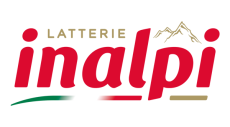 Logo mit roter Schrift Inalpi Latterie