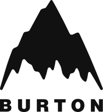 Schwarzer Berg mit Burton Schriftzug